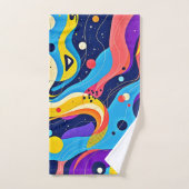 Kosmische ritmekunst bad handdoek (Handdoek)