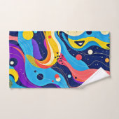 Kosmische ritmekunst bad handdoek (Handdoek)