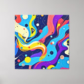 Kosmische ritmekunst canvas afdruk (Voorkant)