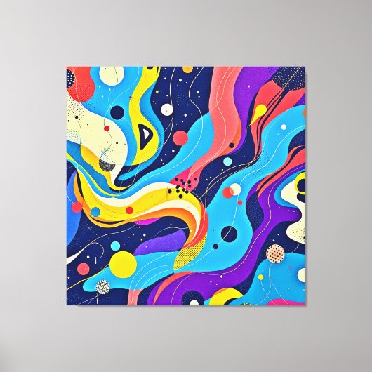 Kosmische ritmekunst canvas afdruk (Voorkant)