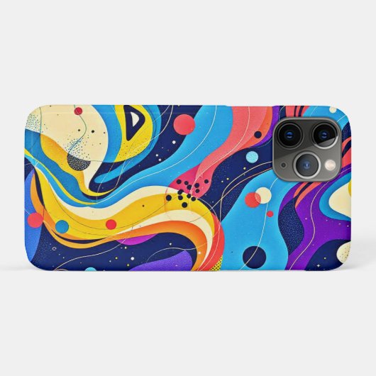 Kosmische ritmekunst Case-Mate iPhone case (Achterkant (horizontaal))