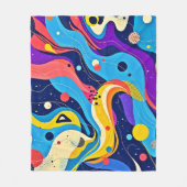 Kosmische ritmekunst fleece deken (Voorkant)