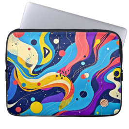 Kosmische ritmekunst laptop sleeve