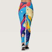 Kosmische ritmekunst leggings (Achterkant)