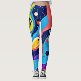 Kosmische ritmekunst leggings