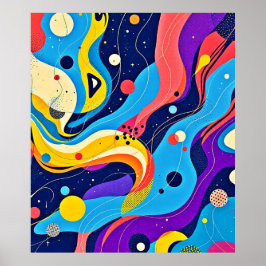 Kosmische ritmekunst poster