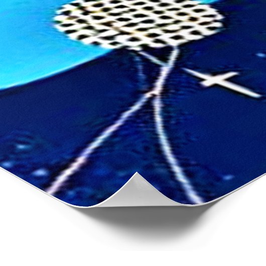 Kosmische ritmekunst poster (Hoek)