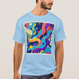 Kosmische ritmekunst t-shirt