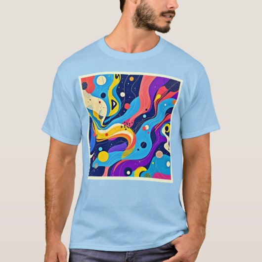 Kosmische ritmekunst t-shirt (Voorkant)