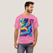 Kosmische ritmekunst t-shirt (Voorkant volledig)