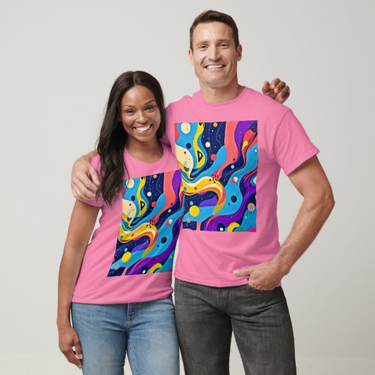 Kosmische ritmekunst t-shirt (Unisex)