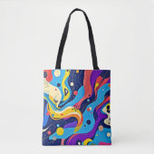 Kosmische ritmekunst tote bag (Voorkant)