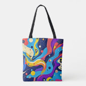 Kosmische ritmekunst tote bag (Achterkant)