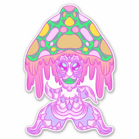 Kosmische Ritmen Sticker (Voorkant)