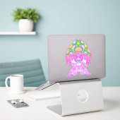Kosmische Ritmen Sticker (Laptop op bureau)