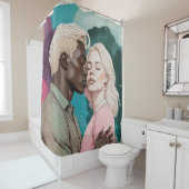 kosmische Romance Douchegordijn (In situ)