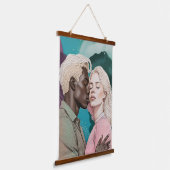 kosmische Romance Hangend Wandkleed (Gebogen)