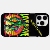 Kosmische Romance tussen buitenaardse figuren Case-Mate iPhone Case (Achterkant (horizontaal))