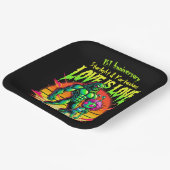 Kosmische Romance tussen buitenaardse figuren Papieren Bordje (Gebogen)