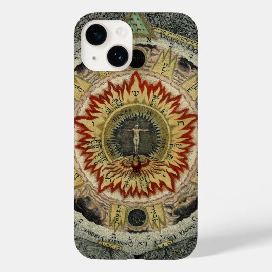 Kosmische Roos Tetragrammaton Mandala Case-Mate iPhone Case (Achterkant)