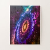 Kosmische Roze en Paarse Leuke Melkweg in de ruimt Legpuzzel (Verticaal)