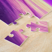 Kosmische roze en Paarse wonderbaarlijke magische  Legpuzzel (Zijkant)