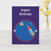 Kosmische ruimte 1 de Kaart van de Verjaardag (Gele Bloem)