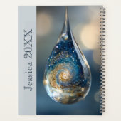 Kosmische ruimte galactische surrealistische fanta planner (Achterkant)