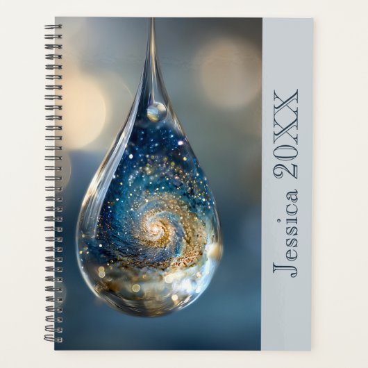 Kosmische ruimte galactische surrealistische fanta planner (Voorkant)
