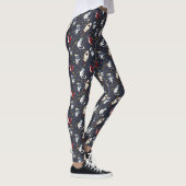 Kosmische ruimte man vos kat sterren patroon leggings (Rechts)