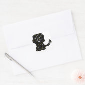 Kosmische ruimte sterren Leeuw Vierkante Sticker (Envelop)