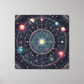 kosmische ruimteodyssee canvas afdruk (Voorkant)