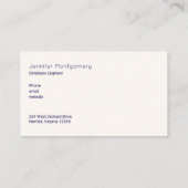 Kosmische ruimtesterren en moderne nevel visitekaartje (Achterkant)