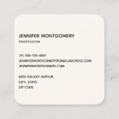 Kosmische Ruimtesterren en Nebula Modern Visitekaa Vierkante Visitekaartje (Achterkant)