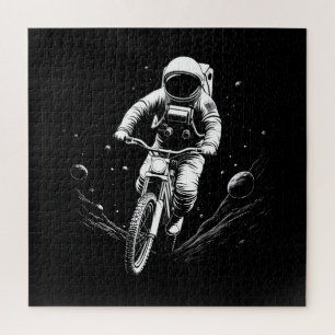 Kosmische Ruimtevaarder Fietsrit Ruimte Avontuur Legpuzzel