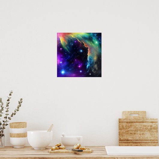 kosmische scène poster (Keuken)