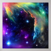 kosmische scène poster (Voorkant)