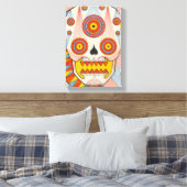 kosmische schedel canvas afdruk (Insitu (Slaapkamer))