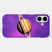 Kosmische schoonheid: de serene gloed van Saturnus Case-Mate iPhone Case (Achterkant (horizontaal))