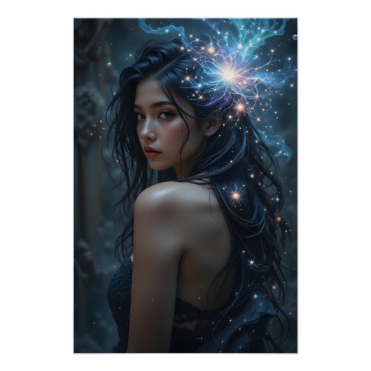 Kosmische schouderblik perfect poster (Voorkant)