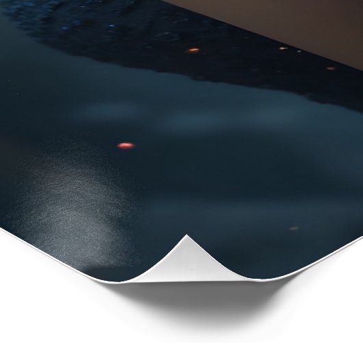 Kosmische schouderblik perfect poster (Hoek)