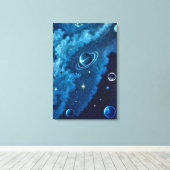 Kosmische Sereniteit Canvas Afdruk (Insitu (Houten vloer))