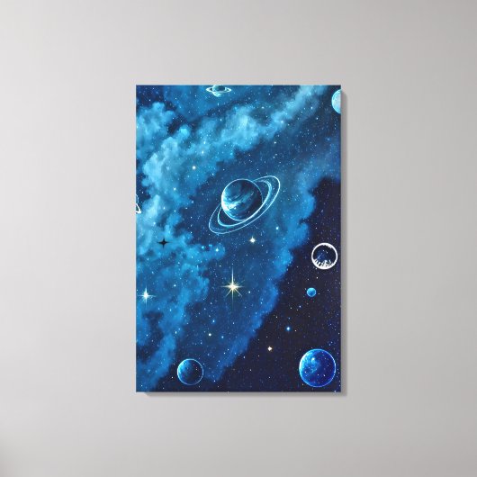 Kosmische Sereniteit Canvas Afdruk (Voorkant)