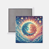Kosmische sereniteit magneet (Voorkant / Achterkant)