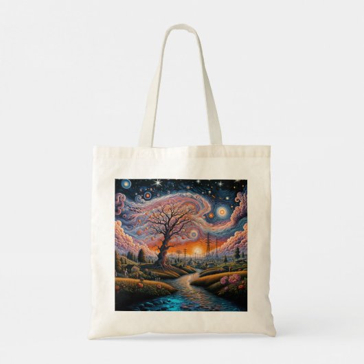 "Kosmische sereniteit" Tote Bag (Achterkant)