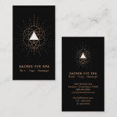 *~* kosmische Shaman Sacred Geometry Mystical Alch Visitekaartje (Voorkant / Achterkant)