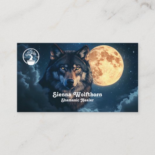 kosmische sjamanistische genezer visitekaartje (Voorkant)