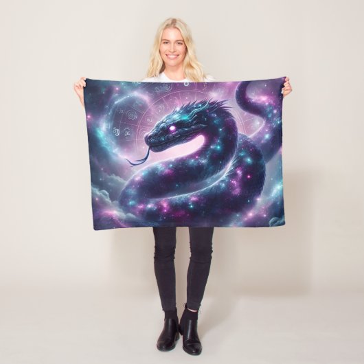 Kosmische Slang Zodiac Galactische Astrologie Fleece Deken (In situ)