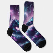 Kosmische Slang Zodiac Galactische Astrologie Sokken (Rechts)