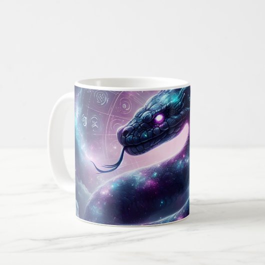 Kosmische Slang Zodiac Galaxy Astrologie Koffiemok (Voorkant links)
